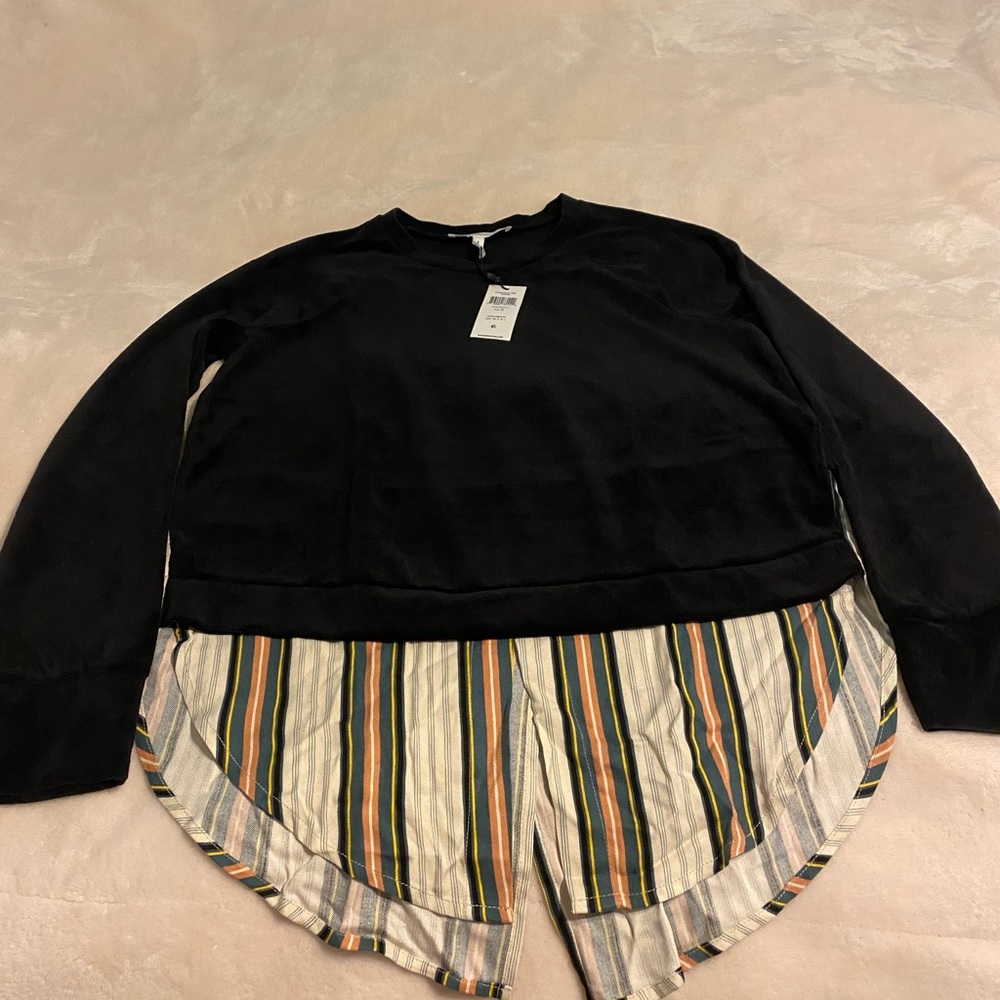 NWT BCBGeneration Mixed Media Sweater